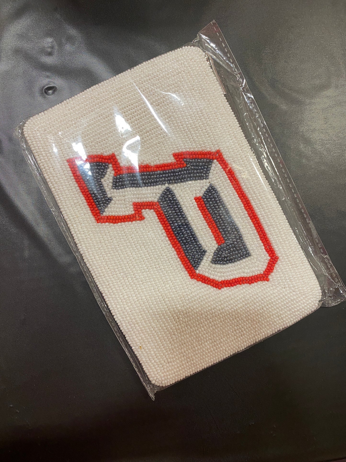 "P" Beaded Coin Purse