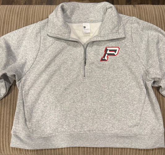 Gray Quarter Zip Sweater