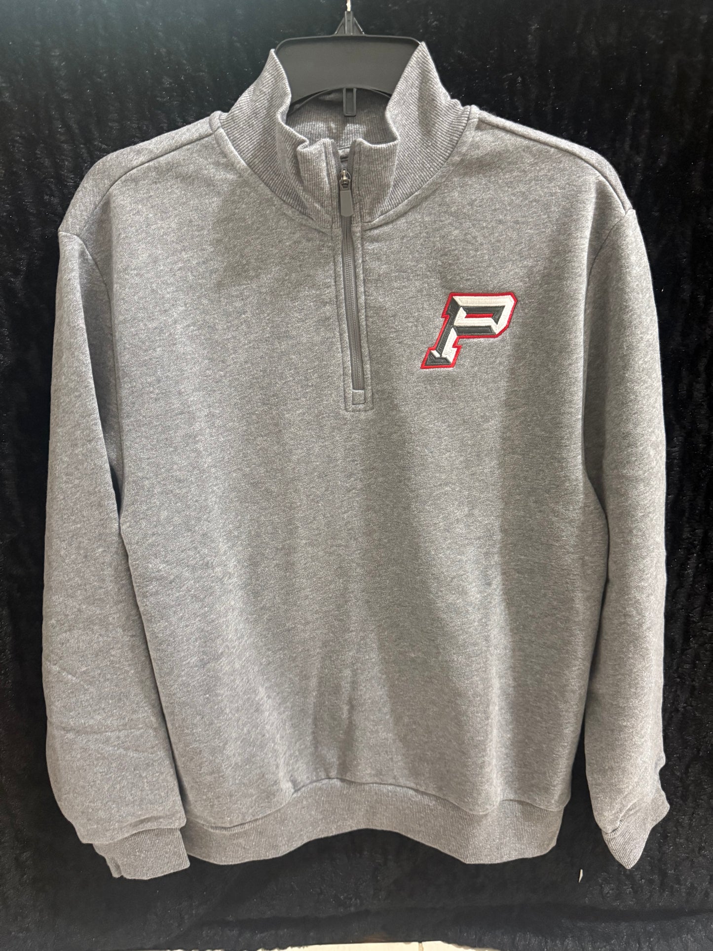 Gray Quarter Zip Sweat- Mens