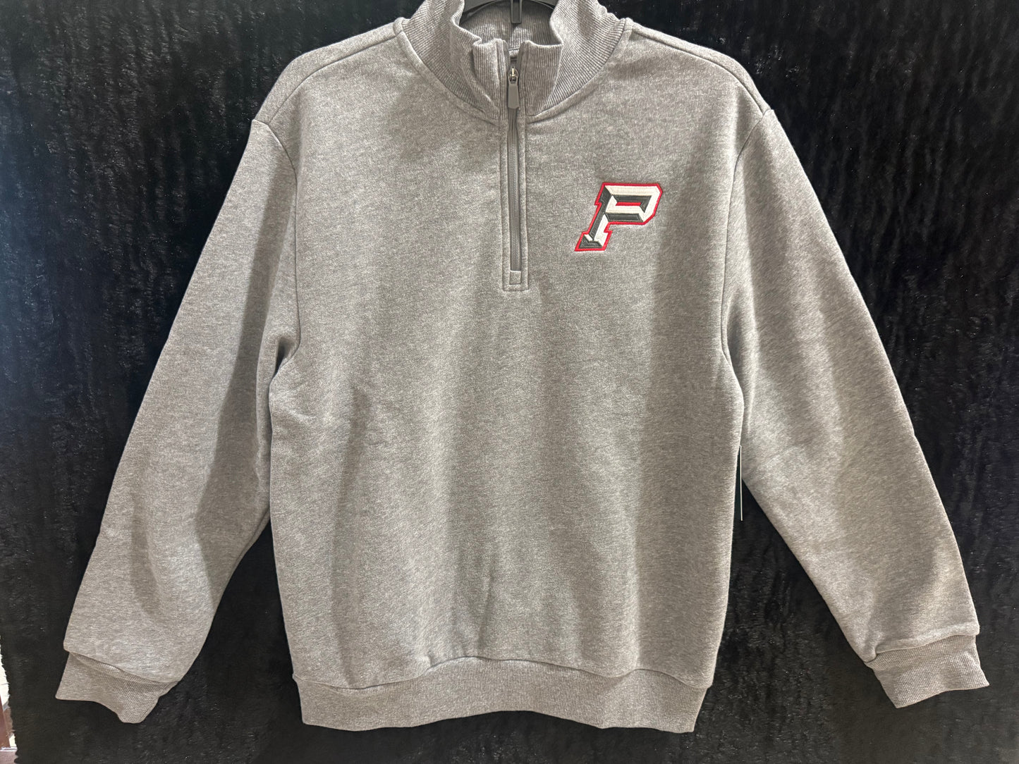 Gray Quarter Zip Sweat- Mens