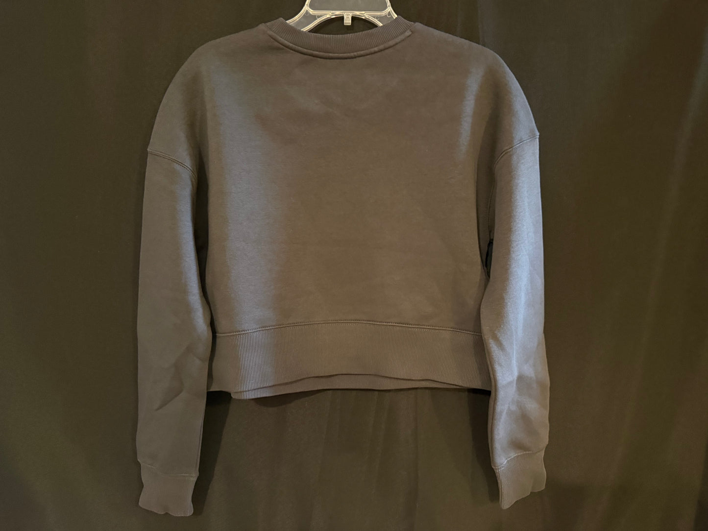 Gray "Diamondback" Crop Sweater
