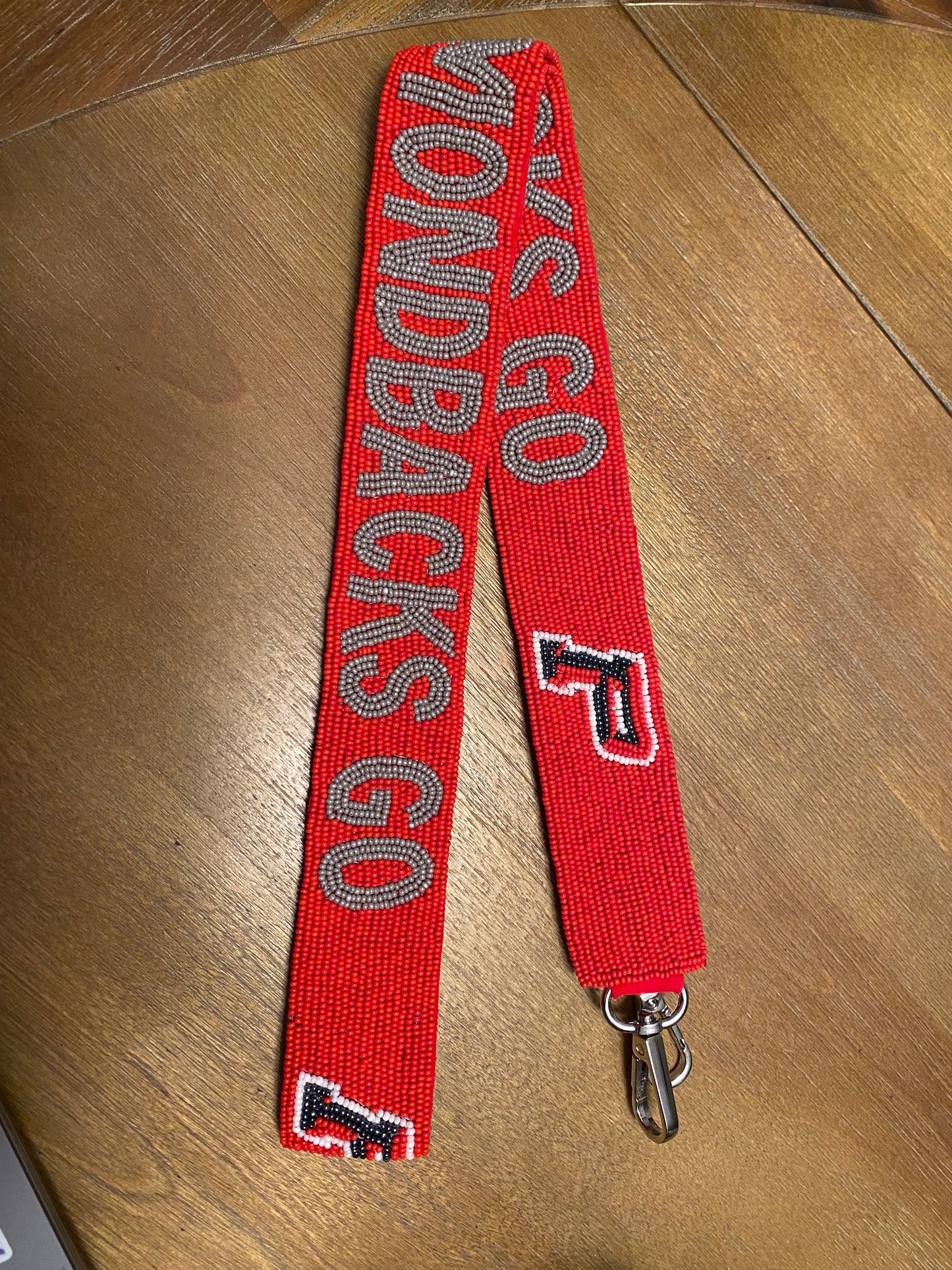 Beaded Strap with Clear Stadium Purse